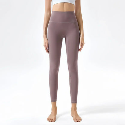 Yoga Pants No Embarrassment Line Sports Fitness Pants Tight Peach Lift Hip High Waist Nude Yoga Leggings