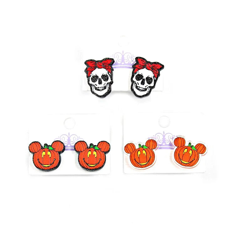 ST065 Acrylic Caterpillar Dangle Earrings Summer Earrings Glitter Acrylic Earrings