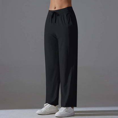 Sunscreen Yoga Pants For Women Straight UV Protection Leg Sweatpant Loose Tracksuit Wide Leg Outdoor Gym Runing Casual Clothes