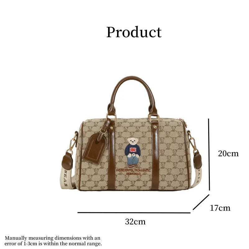 New Women Pillow Bag Large Capacity Fashion Lightweight Luggage Travel Bag Designer Retro Female Handbag Shoulder Crossbody Bags