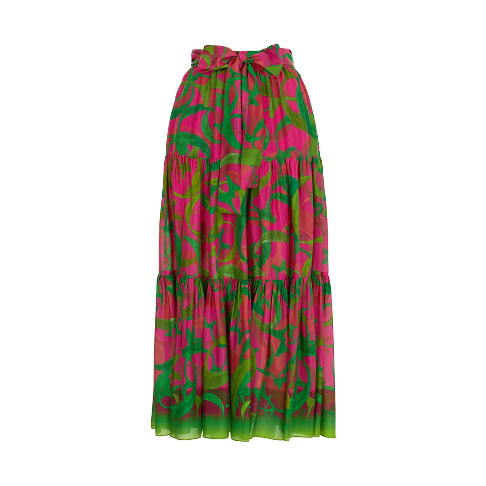 2025 Female Skirts Lace Up Design loose Skirt Fashion Multicolor Comfort Soft Women Skirts 2024 New Casual Ladies Skirt