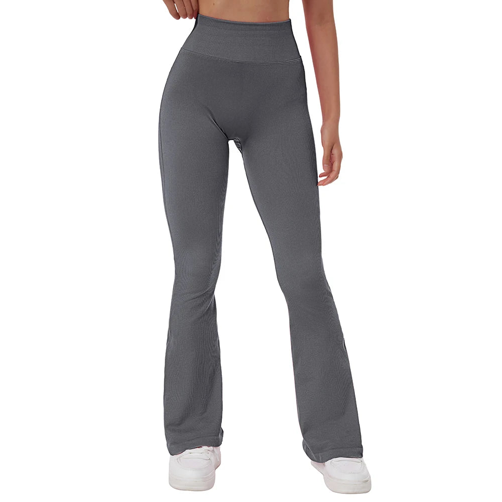Yoga Leggings for Fitness  Women Casual Flare Pants High Waist Sports Workout Yoga Pants Gym Tights Flare Leggings Female