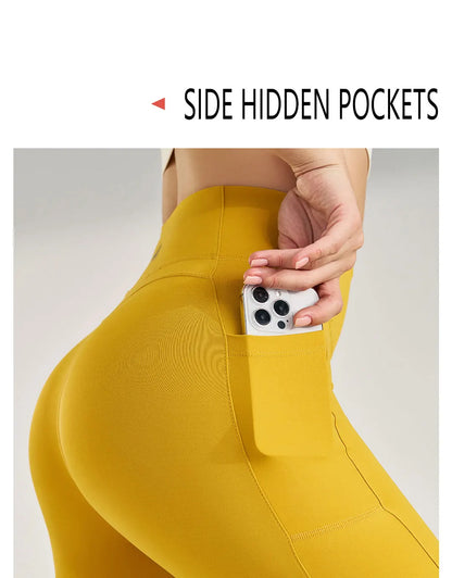 Women's High Waist Yoga Pants Peach Butt Stretch Leggings Outdoor Quick Dry Sweatpants Running Fitness No Trace Pants