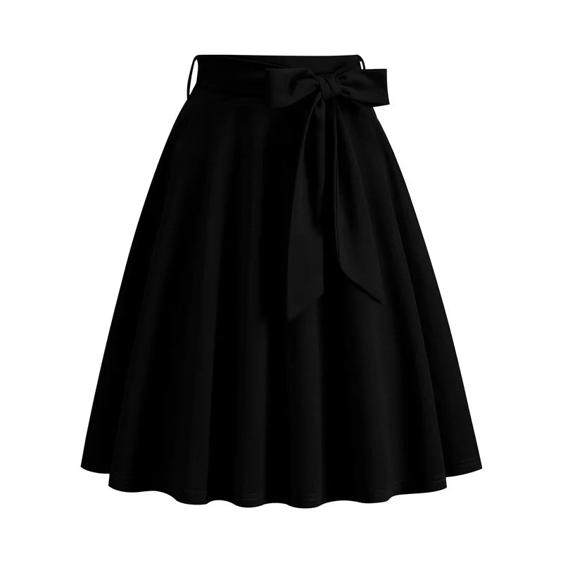 Skirts Women 2025 selling summer solid color sashes vintage Herben-style stranding skirts women's clothing