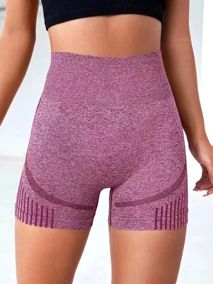 Women Yoga Shorts High Waist Workout Shorts Fitness Yoga Lift Butt Fitness Ladies Gray Yoga Gym Running Short Pants Sportswear