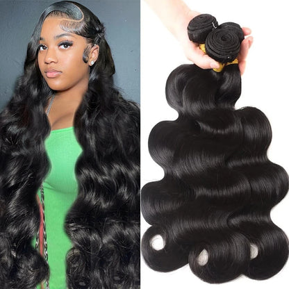 Human Hair Bundles Weave Brazilian Hair Bundles Loose Body Wave 3/4 Bundles Weft Virgin Raw Remy Hair Extensions For Women 28"