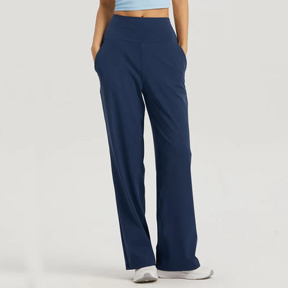 Yoga Pants Women Wide Leg Pants High Waist Stretch Dress Casual Sweatpants Tummy Control Bootcut Workout Lounge Pants Vitalinovo