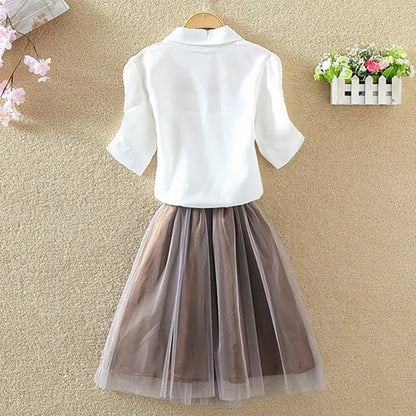 2025 New Womens Tops Fashion Women Summer Chiffon Blouse Short Sleeve Casual Shirt White Ropa Mujer Blusas Feminino