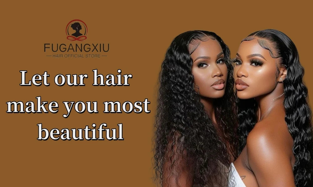 FUGANGXIU-Pixie Cut Wig  180% Density Lace Front Water Wave Wig 13X4 Full Lace Wig Bob Wig Human Hair Wigs For Women Pre Plucked