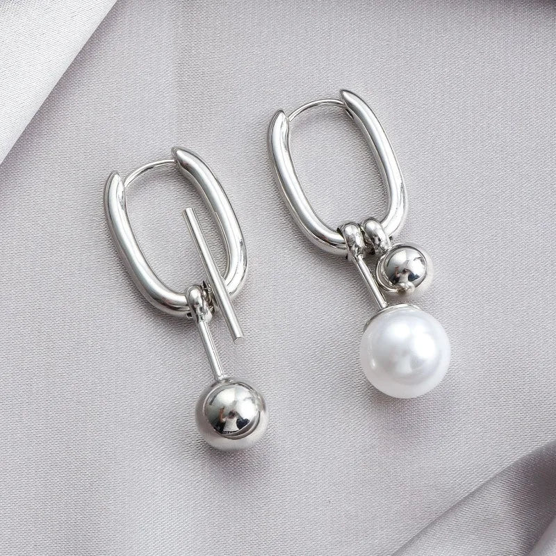 Modern Jewelry Elegant Temperament Metal Geometric Earrings For Women Party Gifts Simply Design Ear Accessories Hot Selling
