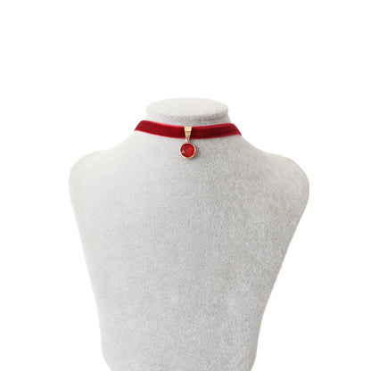 Fashion Lace Necklace For Women Adjustable Elegant Snowfake Strawberry Pendant Velvet Choker Necklace Collar Party Jewelry Gift