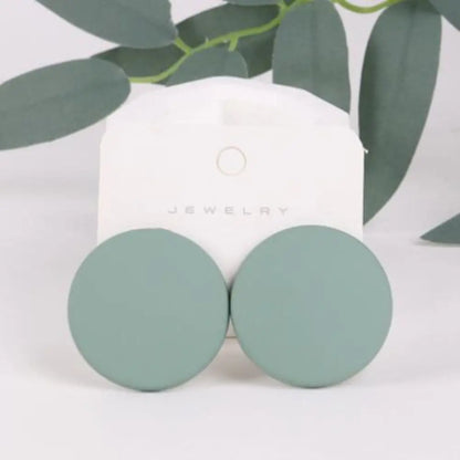 High Quality Exaggerated Acrylic Round Earrings Colorful Dangle Earrings Simple And Versatile Earrings Fashion Earrings