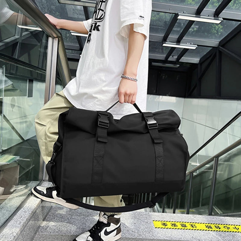 Fashion Travel Bags For Women Large Capacity Men's Sports bag Waterproof Weekend Sac Voyage Female Messenger Bag Dry And Wet