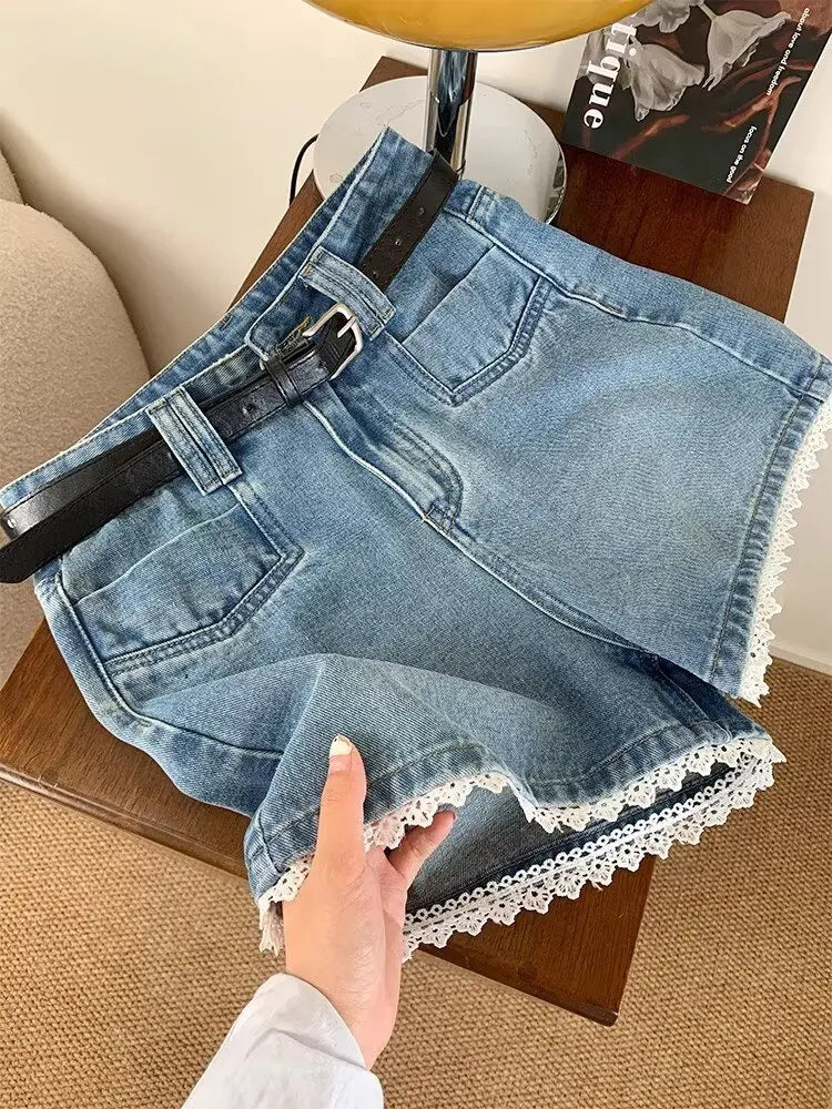 Women's Jeans for Woman Casual Retro American Style Hottie Summer Shorts Women's Denim Baggy Jeans Y2k Jorts Coquette Pants Jean