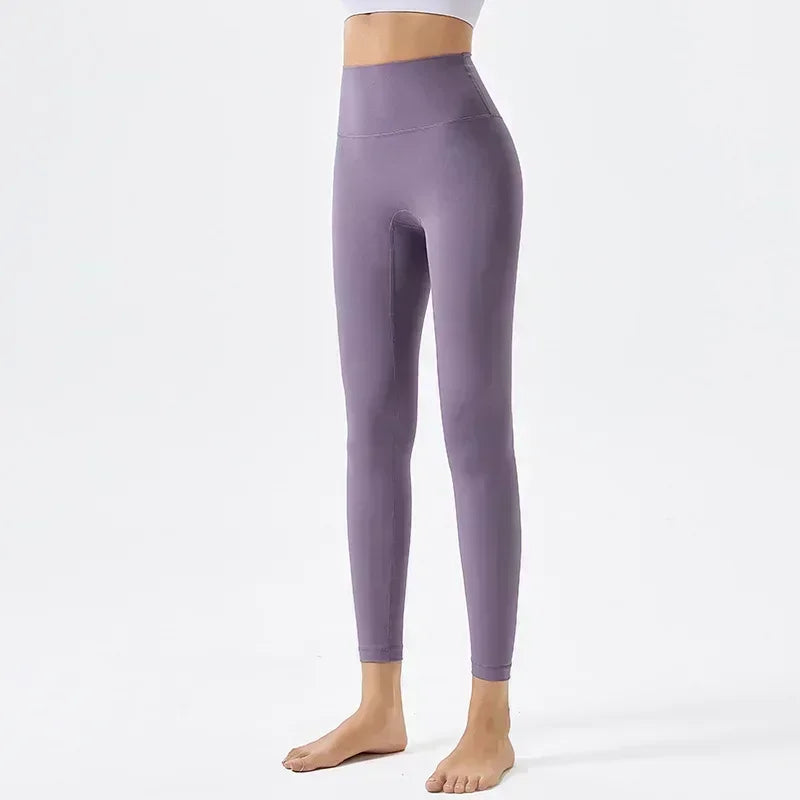 Yoga Pants No Embarrassment Line Sports Fitness Pants Tight Peach Lift Hip High Waist Nude Yoga Leggings