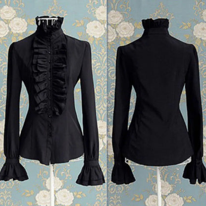 Top Women Sweet T-shirts Autumn Clothes 2023 Chic and Elegant Long Sleeve Ruffles Tees Office Ladies Female Clothing Streetwear