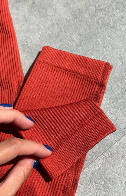 Ribbed Yoga Leggings Women Sports Pants Tights Seamless Sport Femme Gym Leggins Workout Fitness Pants Athletic Wear