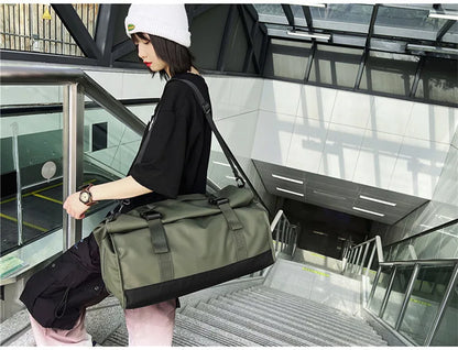 Fashion Travel Bags For Women Large Capacity Men's Sports bag Waterproof Weekend Sac Voyage Female Messenger Bag Dry And Wet