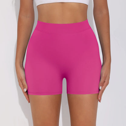Women's Sexy Stretch Yoga Shorts With Hip Lifting And Abdominal Tightening Tight Fitness Wearing Running Pants Externally