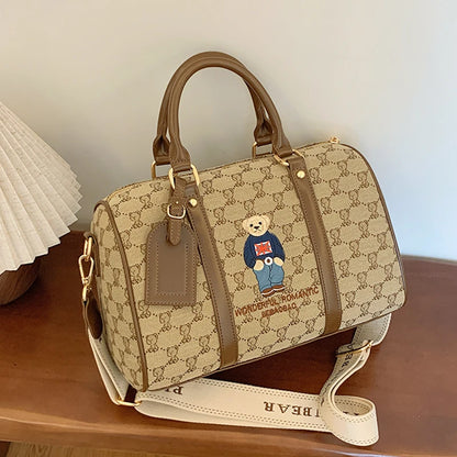 New Women Pillow Bag Large Capacity Fashion Lightweight Luggage Travel Bag Designer Retro Female Handbag Shoulder Crossbody Bags