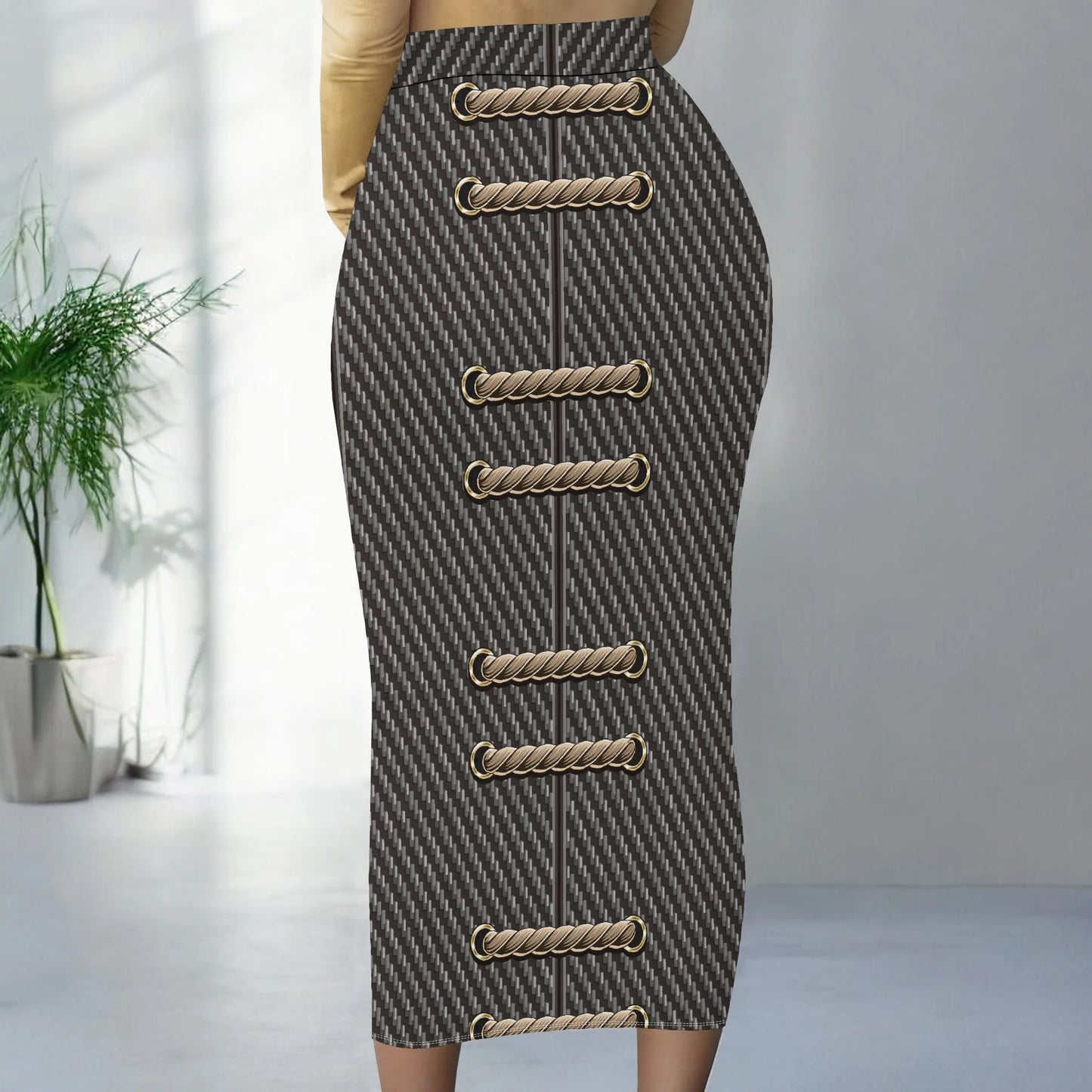 Womens Long Cotton Patchwork Stretch Denim Skirt a Line Flared Jean Maxi Skirt