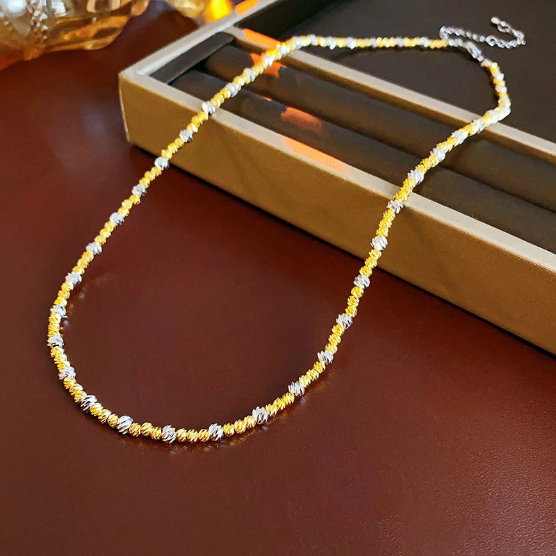 French 2024 New Necklaces for Women Simple Fashion Design Sense Collarbone Chains Versatile Luxury Jewelry Wholesale