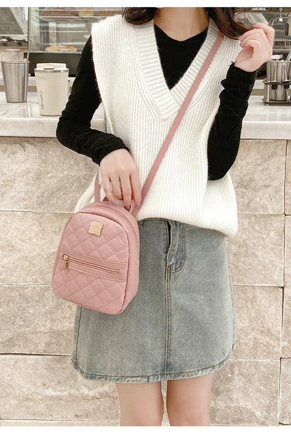 Women's bag 2024 ladies bags double pocket embroidered fashionable small book bag women's shoulder bag