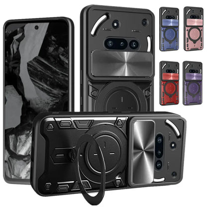 Protective Cover For Nothing Phone 3a Case With Ring Stand Holder Lens Protection Fundas Coque Capa