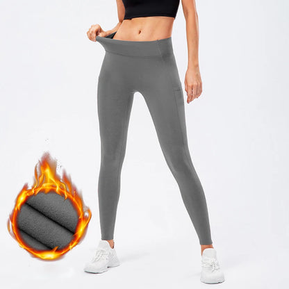Yoga Pants Women Warm Leggings for Fitness Fleece Warm Winter Stretchy Running Tights Leggings Gym Sport Yoga Leggings