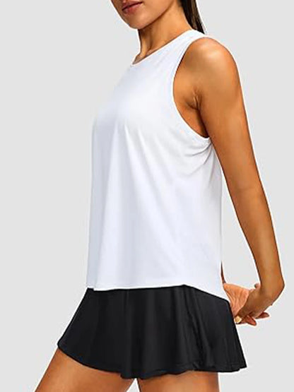 Women s Workout Tops Racerback Athletic Tank Tops Sleeveless Loose Fit Yoga Running Gym Shirts For Women