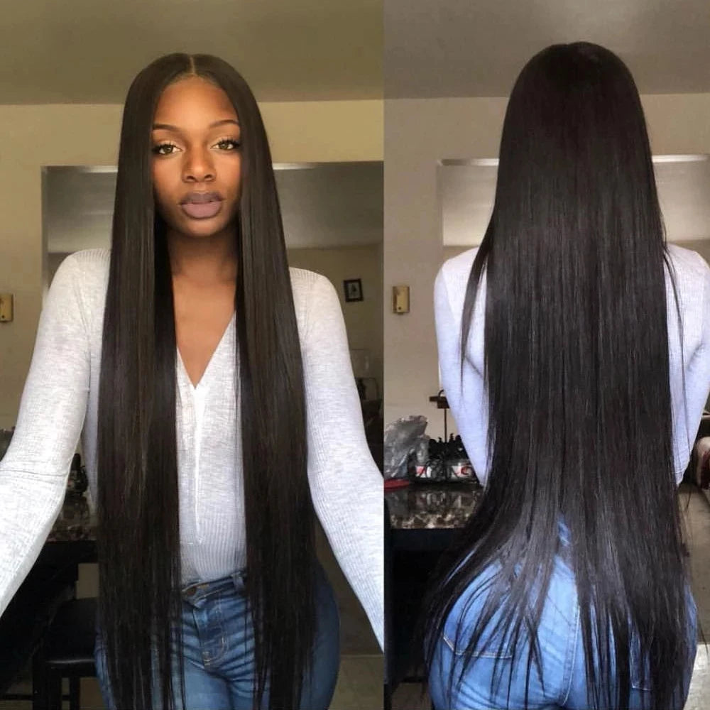 Peruvian Hair Weave Bundles 100% Human Hair 1B Hair Extension 1/3 Hair Bundles For Women No Shedding No Tangle Hair Bundles