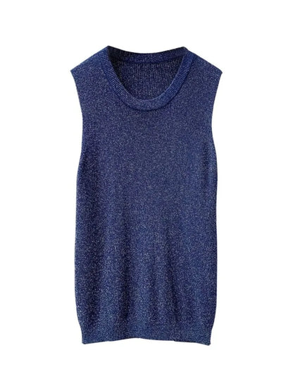 Summer Spring Fashion Tank Top Women Sleeveless Knitted T-Shirts Female Elastic Slim Casual Vests Tops Camis Pullover Shirts