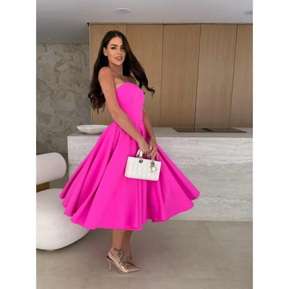 Womens Sleeveless Dresses Ball Gown Dress Elegant  Lady Dress Loose Clothes