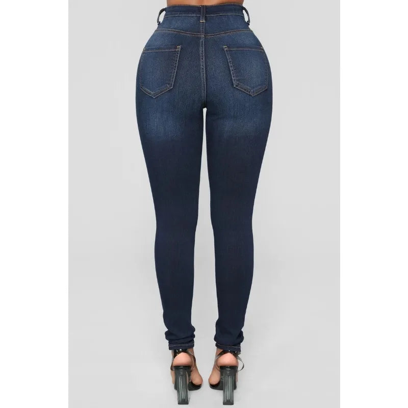 Slim Jeans for Women Skinny High Waist Trousers Jeans Women Black Denim Pencil Pants Stretch Women Jeans Pants Calca Jeans