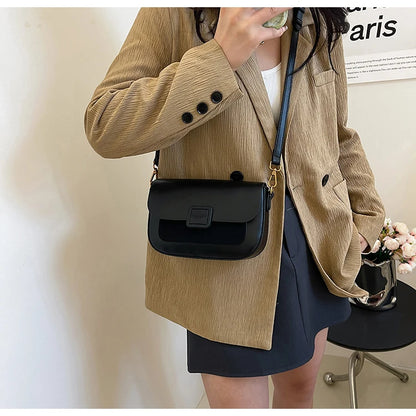 Women's Bag 2025 Autumn and Winter Simple Fashion Small Square Bag Korean Style High-Grade Fashion All-Match Casual Shoulder Bag
