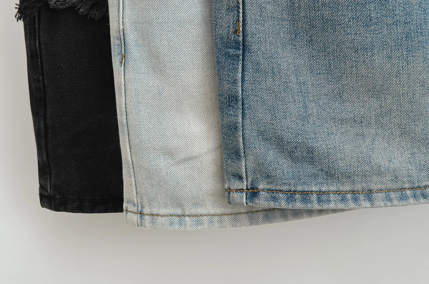 Mini skirts for women high waisted denim skirt black distressed jeans skirts womens 2024 Summer clothes blue jean skirts ripped