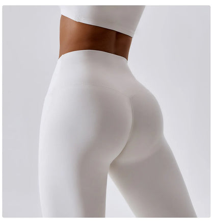 Women's Yoga Pants Nude Feeling Running Speed Dry Buttock Lifting Fitness Pants High Waist Tight Gym Push-Up Sweat Pants
