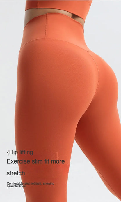 Solid Color Yoga Pants Pants Women's Gym Pants Quick Dry Breathable Leggings Outdoor Cycling Pants