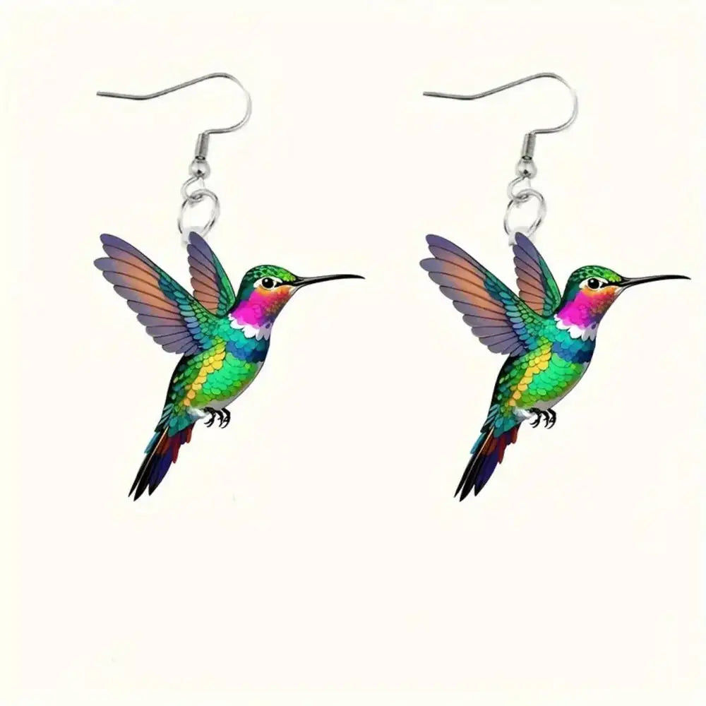 Hummingbird Earrings for Women Girls Elegant Tassel Charm Dangle Earring Fashion Jewelry Valentine's Day Birthday Gifts