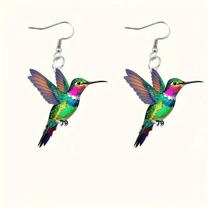 Hummingbird Earrings for Women Girls Elegant Tassel Charm Dangle Earring Fashion Jewelry Valentine's Day Birthday Gifts