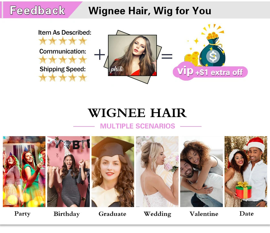Wignee Body Wave Short Wig Brown Color Synthetic Hair Wigs For Women Side Part Wigs On Sale Clearance Cosplay Wig Daily Use