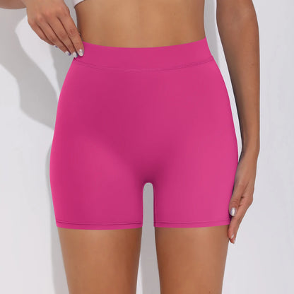 Women's Sexy Stretch Yoga Shorts With Hip Lifting And Abdominal Tightening Tight Fitness Wearing Running Pants Externally