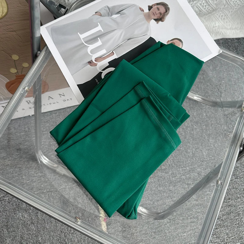 Hot Sale Fitness Female Leggings Running Pants Naked feeling Leggings High Waist Push Up Sport Women Fitness Running Yoga Pants