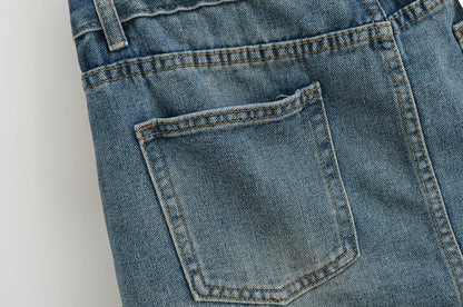 Mini skirts for women high waisted denim skirt black distressed jeans skirts womens 2024 Summer clothes blue jean skirts ripped