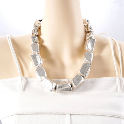 Hip-hop Style Men's And Women's Necklaces 2025 New Concert Runway Accessories With Exaggerated Irregular Collarbone Chains