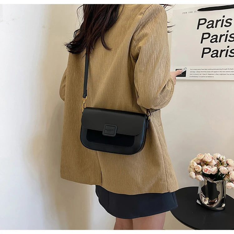 Women's Bag 2025 Autumn and Winter Simple Fashion Small Square Bag Korean Style High-Grade Fashion All-Match Casual Shoulder Bag