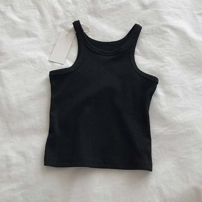 2024 Women Tank Tops Sexy Cropped Top Female Women Summer Camisole Camis Black White Sport Clothes For Women