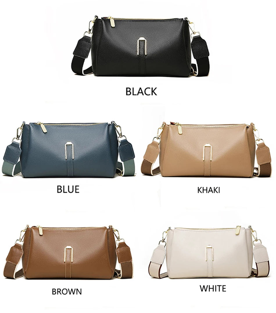 Women's Bag Handbag Fashion Female Messenger Phone Bag 2024 Luxury Cow Leather Women Shoulder Crossbody Bag