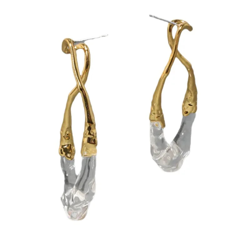 Modern Jewelry European and American Design Irregular Earrings For Women Party Gifts Exaggerative Ear Accessories Hot Selling