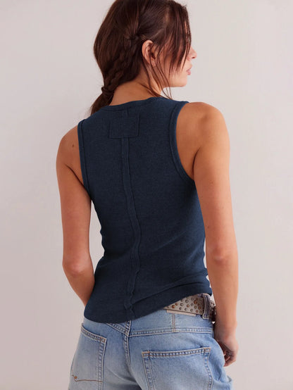 Workout Tops For Women Racerback Basic Summer Tank Tops Sexy V Neck Fitted Sleeveless Shirts Y2K Casual Wear Ribbed Basic Tops